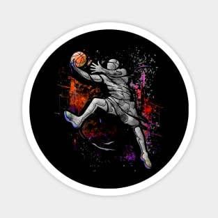 Basketball player - basketball - BBall - slam dunk Magnet